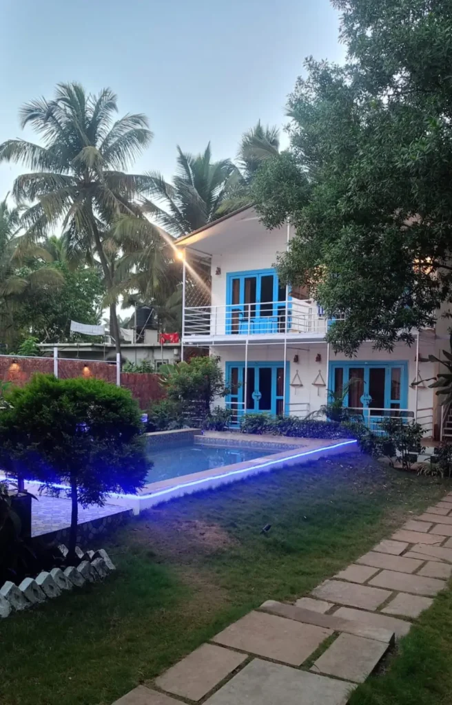 best resorts in Morjim Goa pool view