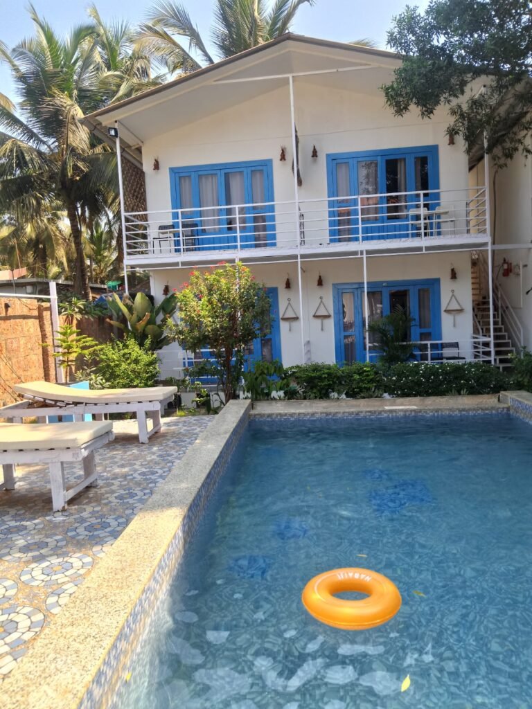 Morjim resort with pool