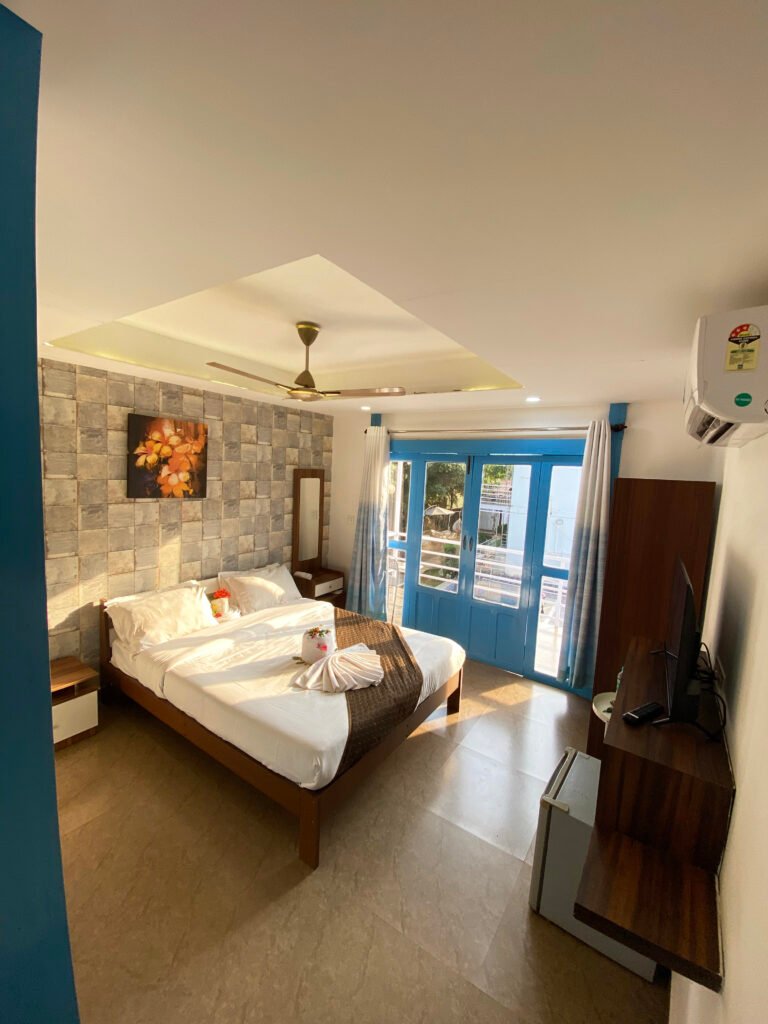 Room of resort in Morjim Goa