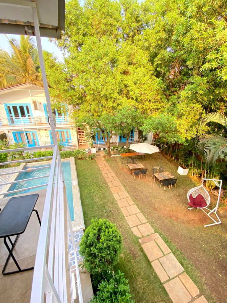 Resort in Morjim garden view