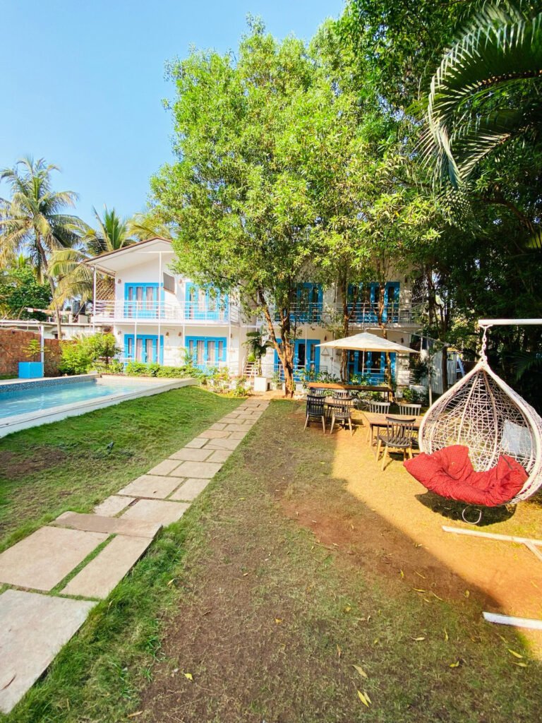 Resort in Morjim with pool